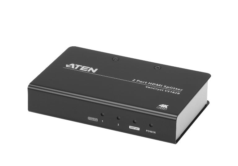 Aten Video Splitter 2 Port HDMI True 4K Splitter, HDCP 2.2. Support HDR. Up to 4096 x 2160 / 3840 x 2160 @ 60Hz (4:4:4) Aten Video Splitter 2 Port HDMI True 4K Splitter, HDCP 2.2. Support HDR. Up to 4096 x 2160 / 3840 x 2160 @ 60Hz (4:4:4)